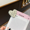 Cute Polka Dots Love Heart Duckbill Hair Clip MK2PM6W6HCP09
