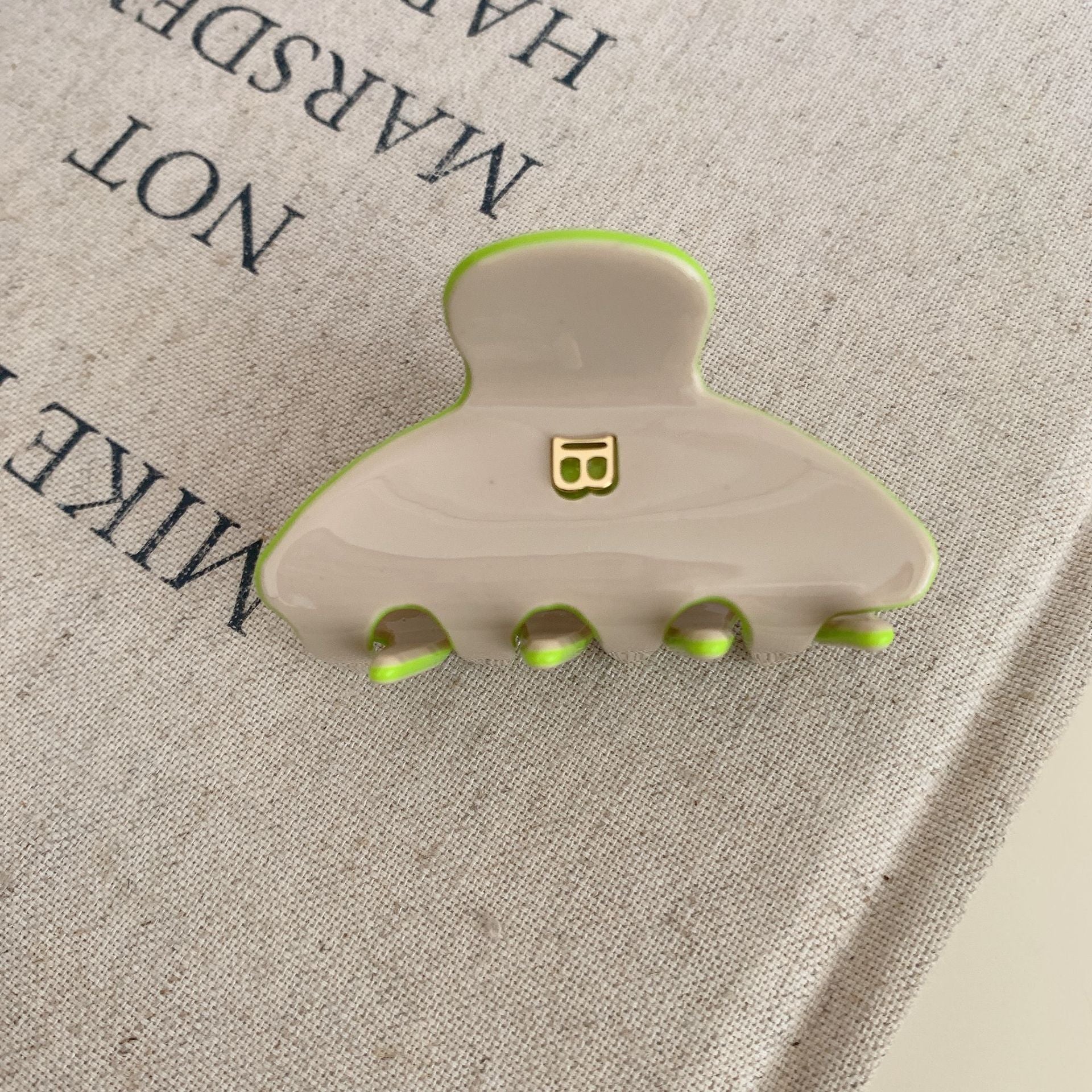 Letter Acetate Hair Clip - DippedShop Wholesale - #7427