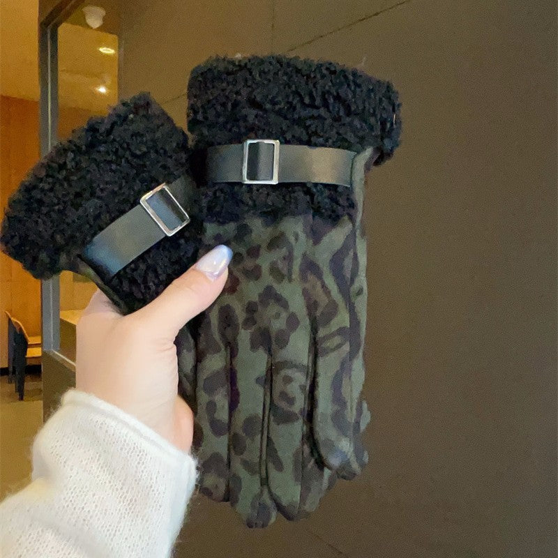 Faux Fur Winter Gloves - DippedShop Wholesale - #5123