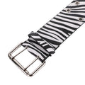 Retro Animal Print Color Contrast Leather Belt 6W6JBT178