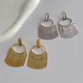 Metal Mesh Fringe Earrings - DippedShop Wholesale - #2179