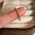 Cubic Zirconia Thin Ring - DippedShop Wholesale - #0627