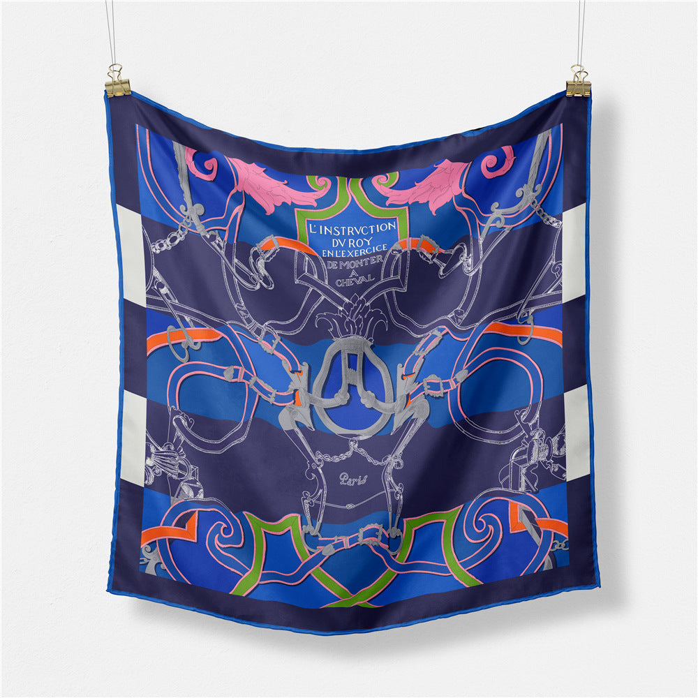 Abstract Silk Square Scarf - DippedShop Wholesale - #7123