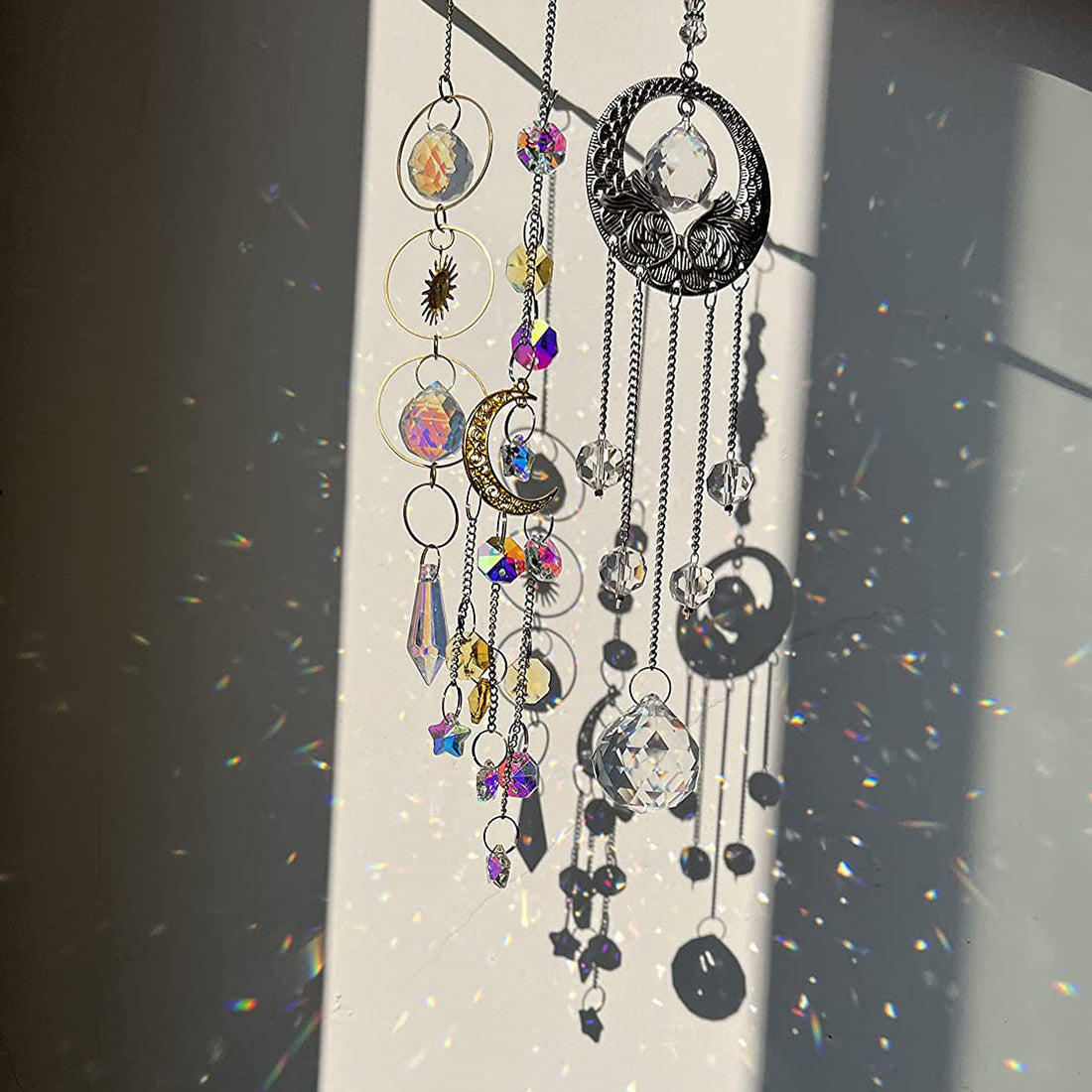 3+ 3PCS Tassel Crystal Suncatcher Hangings DPH1931