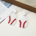 Beaded Baseball Stud Earrings - DippedShop Wholesale - #4211
