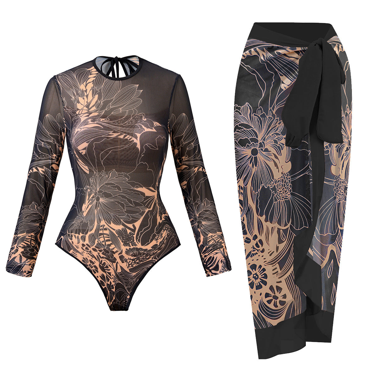 Retro Long Sleeve Rash Guard - DippedShop Wholesale - #1267