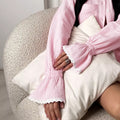 Flounce Solid Homewear Set - DippedShop Wholesale - #8339