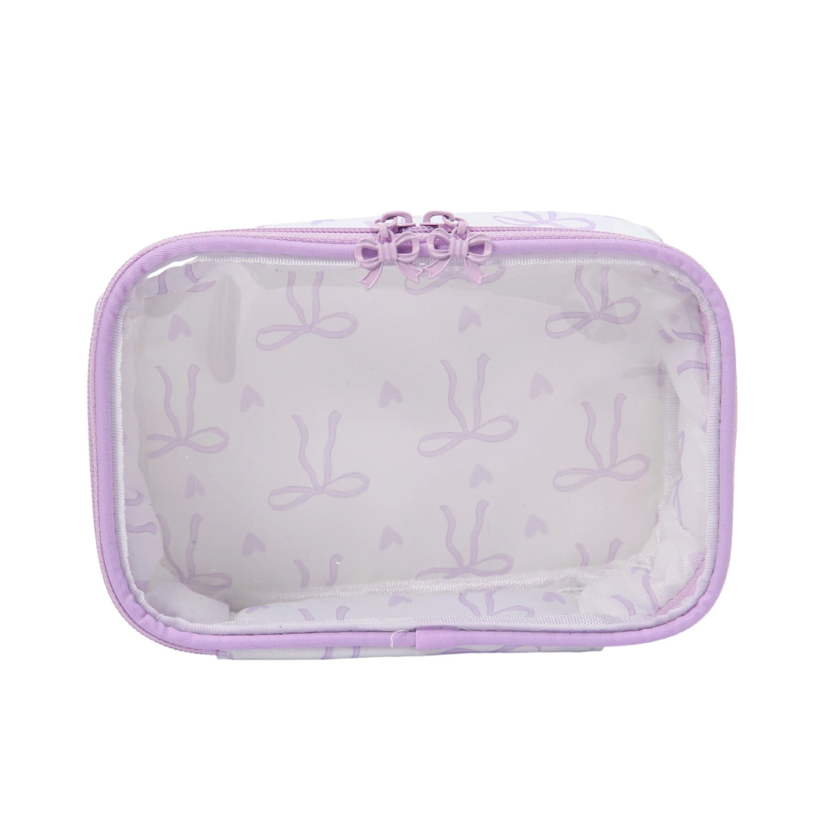 Cute Waterproof Bowknot Clear PVC Makeup Bag 6S5CO199