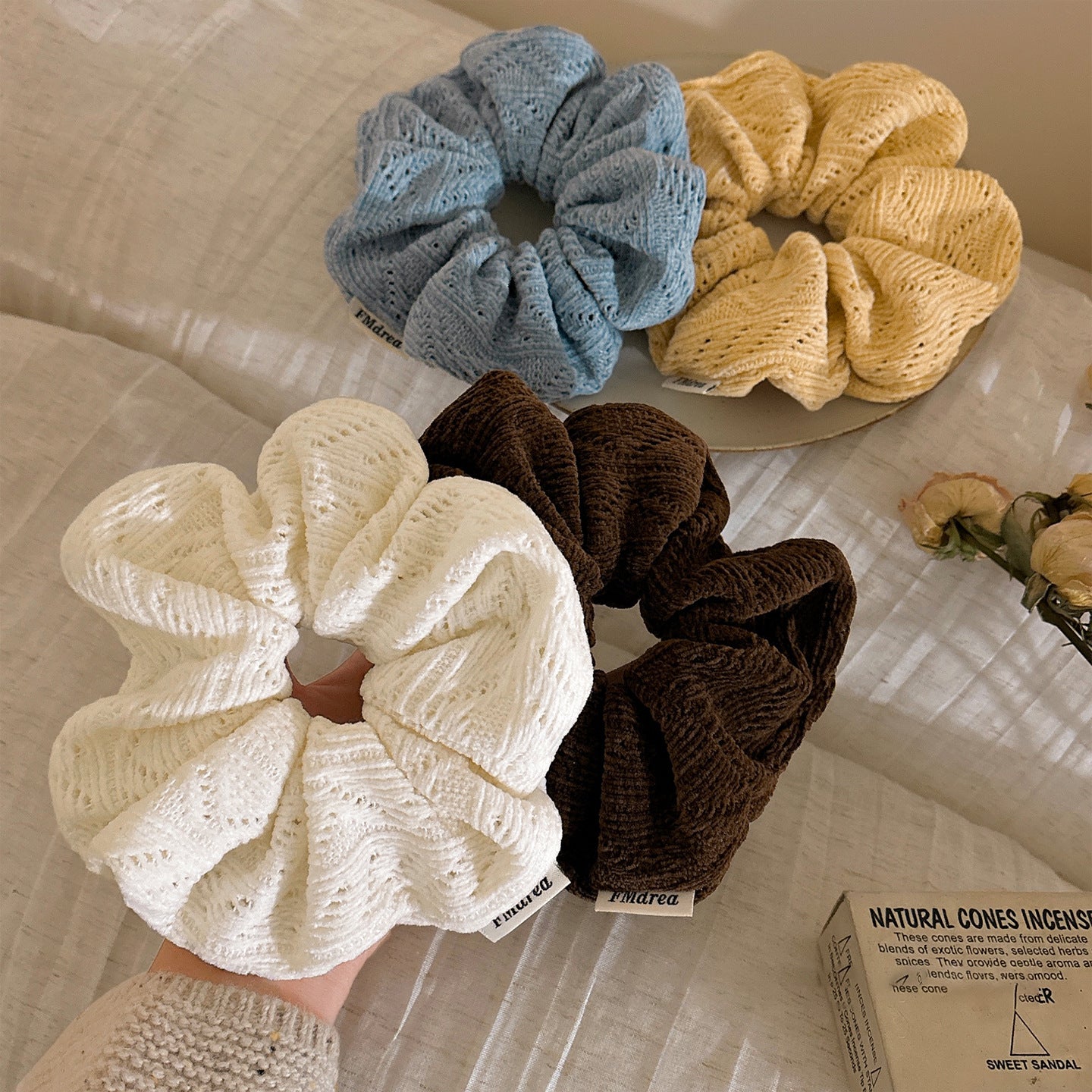 Knit Hair Scrunchie - DippedShop Wholesale - #3587