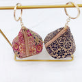 Cute Floral Print Cork Triangle Mini Coin Case 6S10BWB109