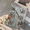 Chic Sequin Floral Embroidery Phone - DippedShop Wholesale - #2419