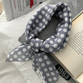 Retro Polka Dots Print Square Silk Scarf MK2BLW6W6NSI34