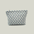 Large Plaid Knit Makeup Bag - DippedShop Wholesale - #1187