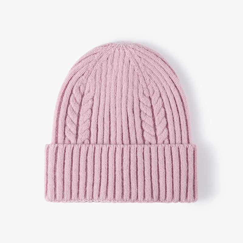 Solid Color Teist Simple Knit Beanie DPHB3004