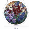 Colorful Stained Glass Style Puzzle Acrylic Suncatcher 6H7HLS181