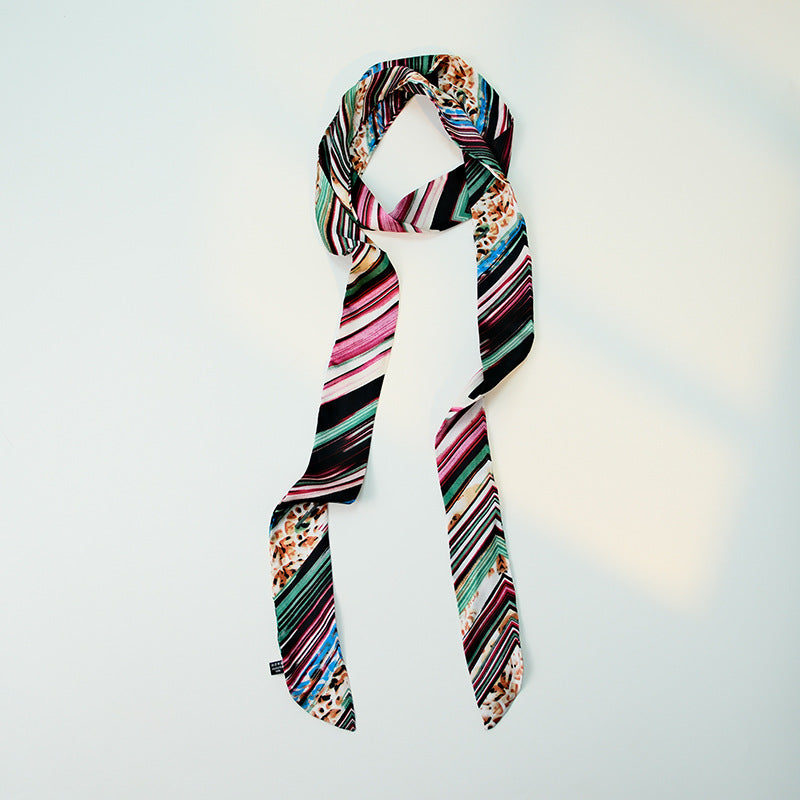Sweet Floral Print Skin Silk Scarf 6W6NSI226