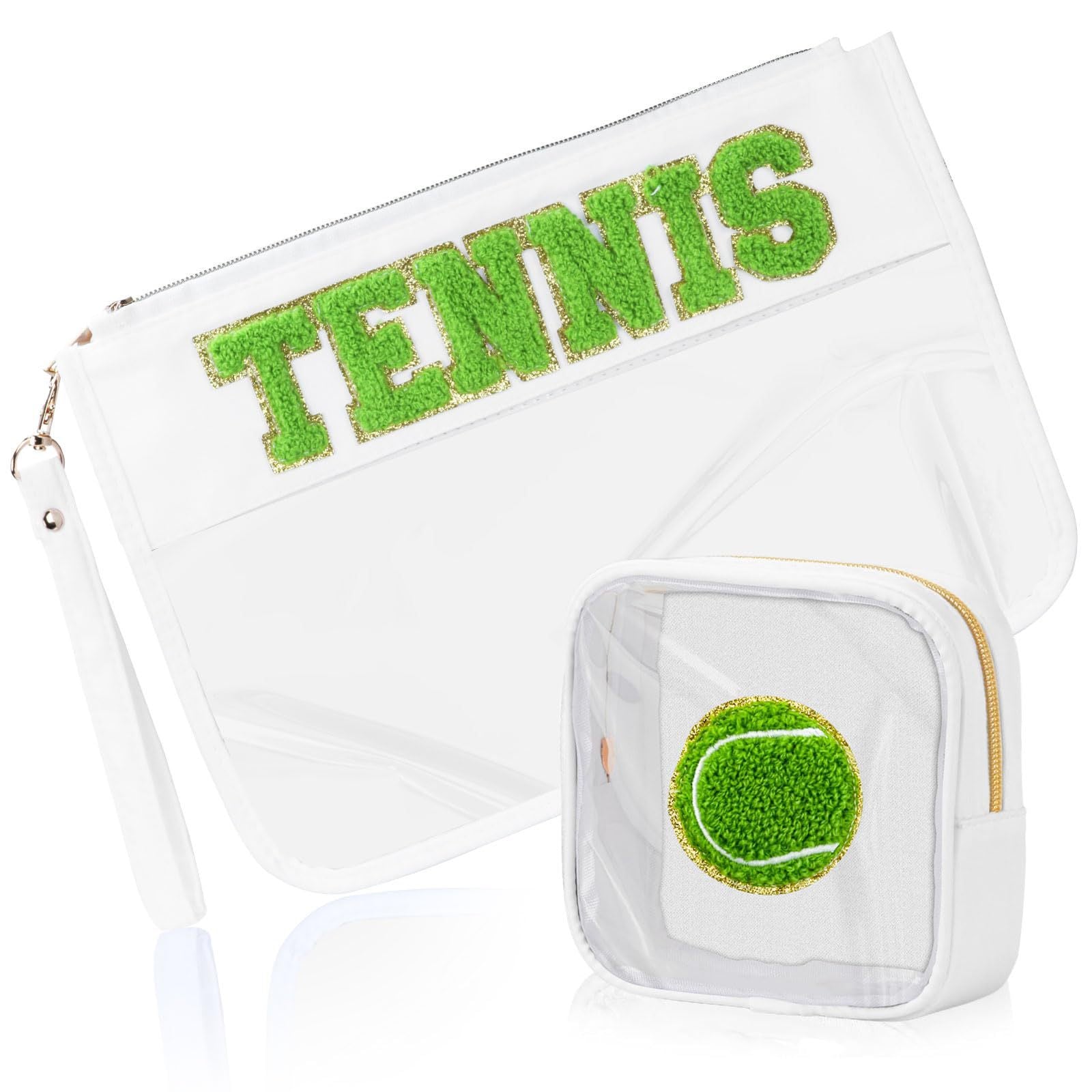 Stylish Transparency Letter Pattern Cosmetic Bag MK2BLW6C5CO20