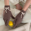 Bowknot Knit Touch Screen Gloves - DippedShop Wholesale - #7923