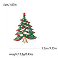 Sparkling Rhinestone Christmas Tree Brooch Pin 6W6JPB59