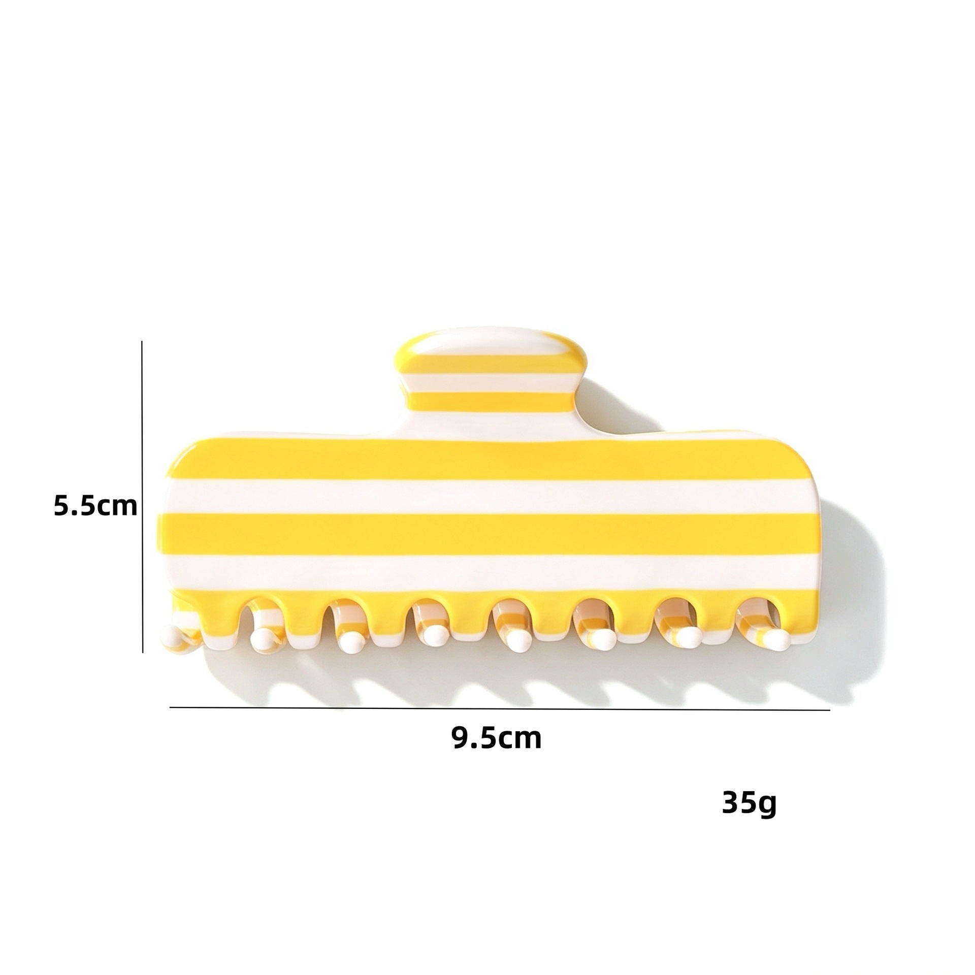 Fresh Striped Color Block Acetate Hair Claw 8AS6HCP324T