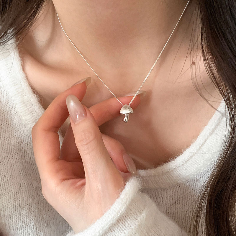 Mushroom Pendant Necklace - DippedShop Wholesale - #9155