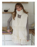 Warm Solid Color Wool Blend Knit Scarf 6W6NSW256