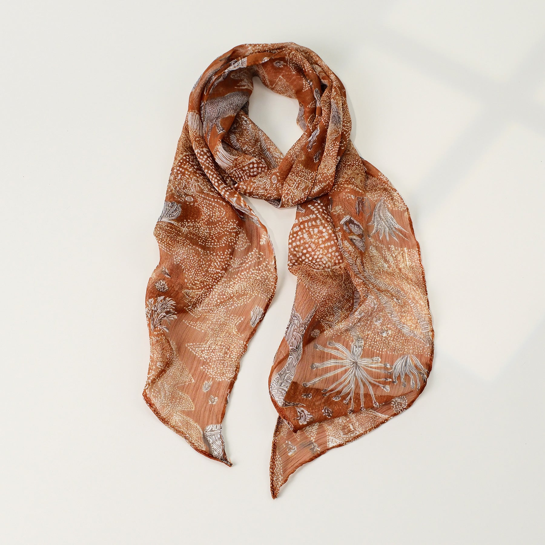 Gradient Tie-Dye Silk Scarf - DippedShop Wholesale - #0243