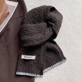 Winter Cable Knit Solid Color Knit Warm Scarf 6W6NSC68