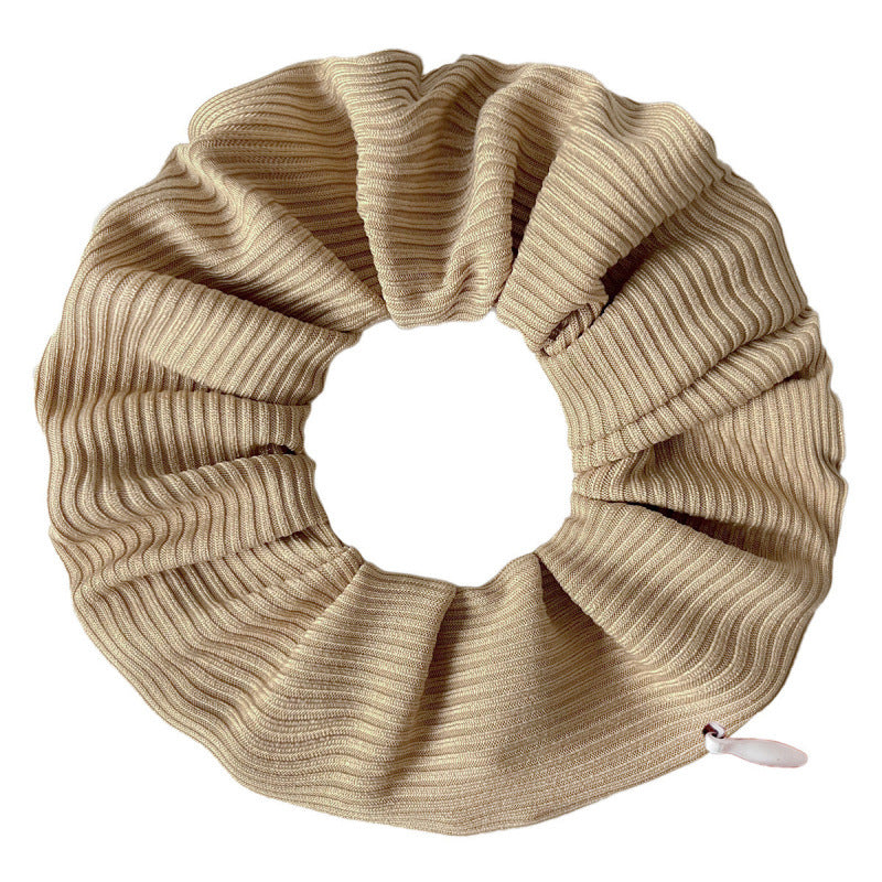 Minimalist Solid Color Rib Texture Hair Tie 6W6HSR511