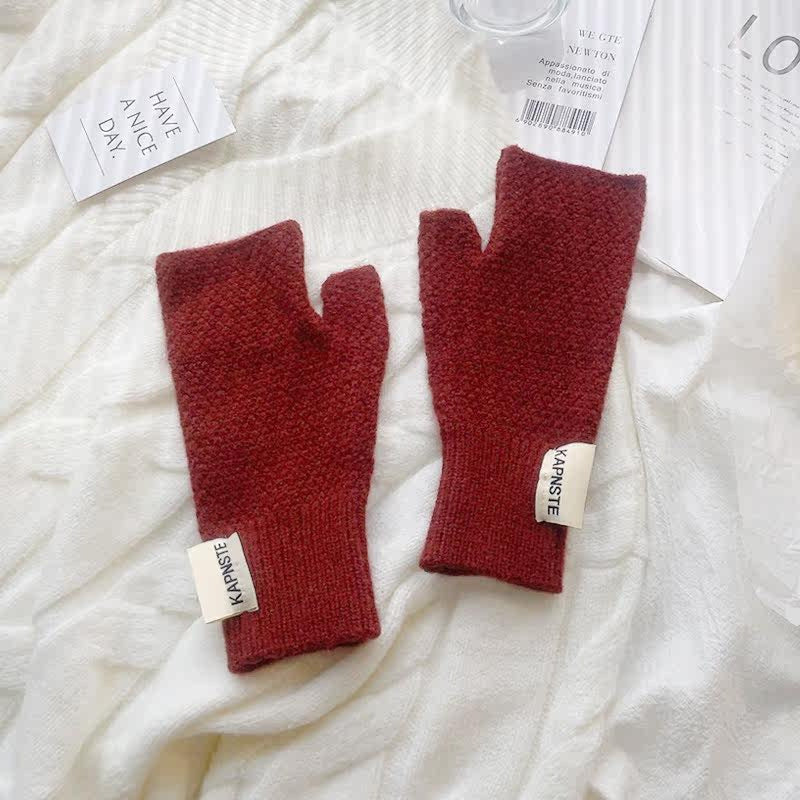 Thick Warm Fingerless Gloves - DippedShop Wholesale - #2675