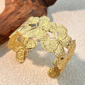 Stylish Gold Plated Flower Wid - DippedShop Wholesale - #7123