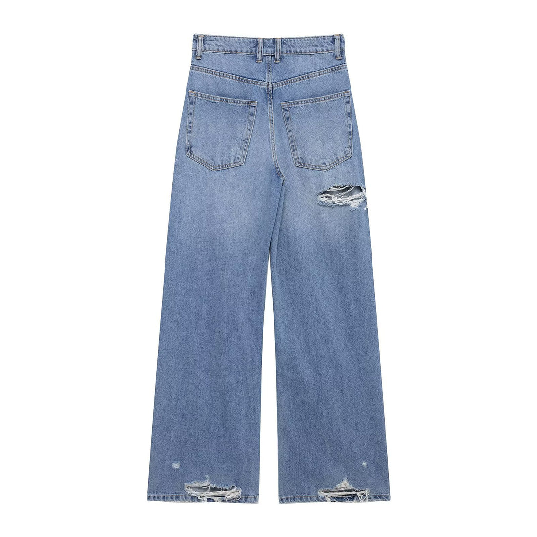 Casual  Distressed Loose Mid Rise Jeans DP25C927