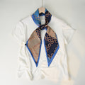 Stylish Checkerboard Pattern Silk Scarf 6W6NSI259