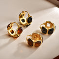 Resin Bead Hoop Earrings - DippedShop Wholesale - #1283