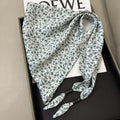 Chic Solid Color Floral Print Silk Scarf 6W6NSI215