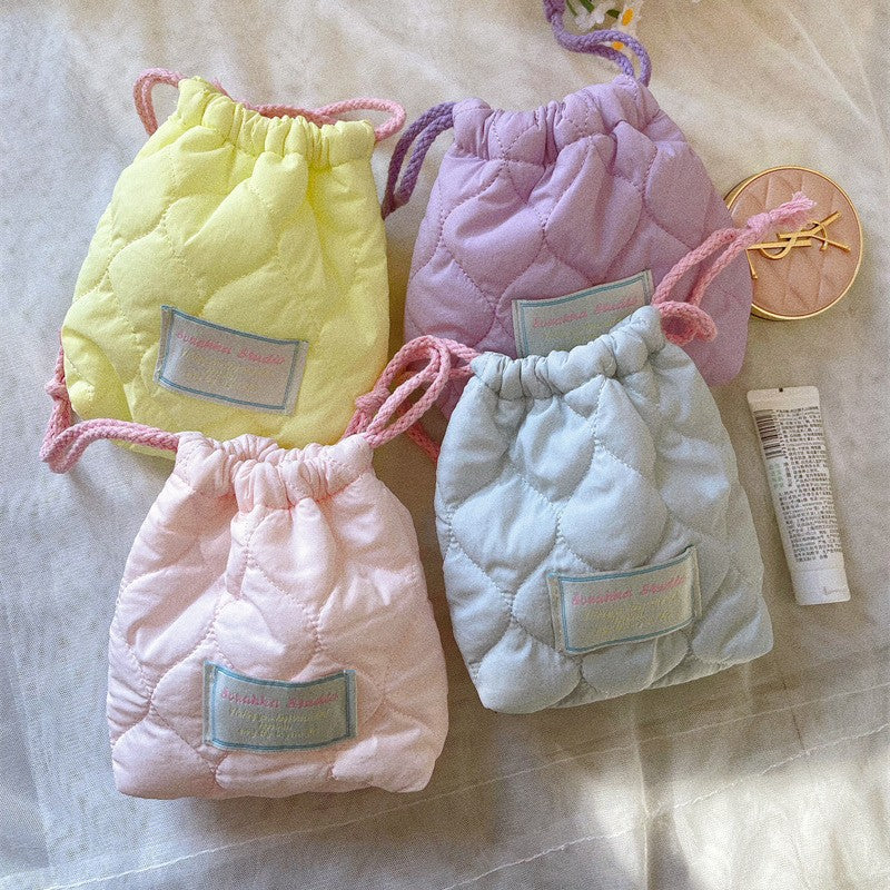 Color Drawstring Coin Purse Wallets DP25C670