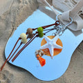 Beaded Rope Braided Starfish Pendant Bag Charm 6W10BBC335