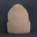 Simple Solid Warm Cuffed Ribbed Knit Beanie 6W6HAT687