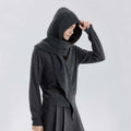 Minimalist Solid Color Hooded Triangle Scarf 6W6NSW300