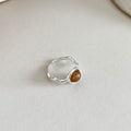 Gold Plated Natural Stone Open - DippedShop Wholesale - #7555