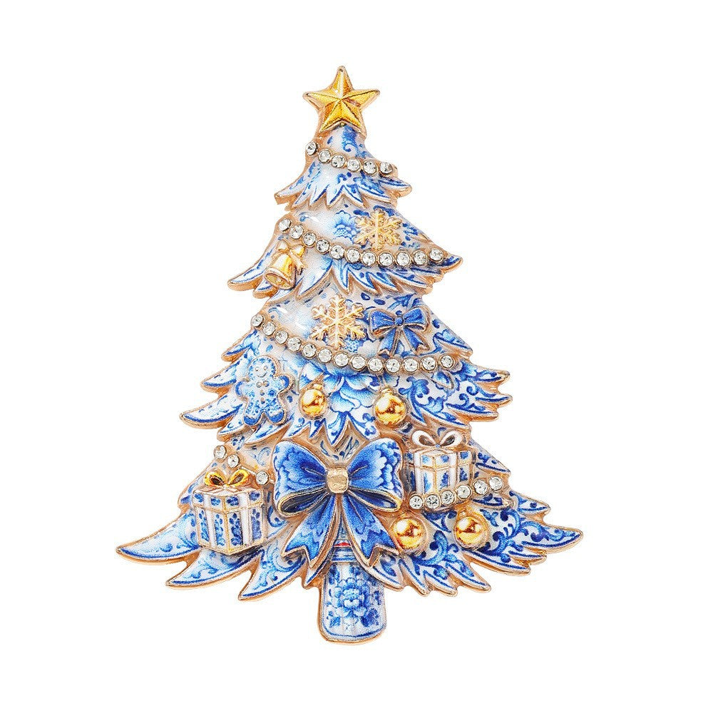 Christmas Series Enamel Rhinestone Brooch 6W6JPB63