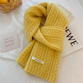 Mini Cable Knit Scarf - DippedShop Wholesale - #4275