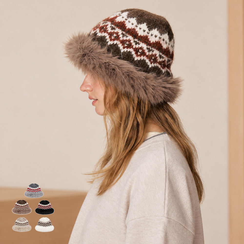 Fuzzy Plush Bucket Hat - DippedShop Wholesale - #0499