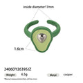 Creative Pumpkin Shape Enamel Open Ring 6W6JRG252