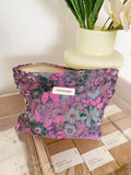 Retro Flower Embossed Portable Makeup Bag MK2BW6W10BOB394