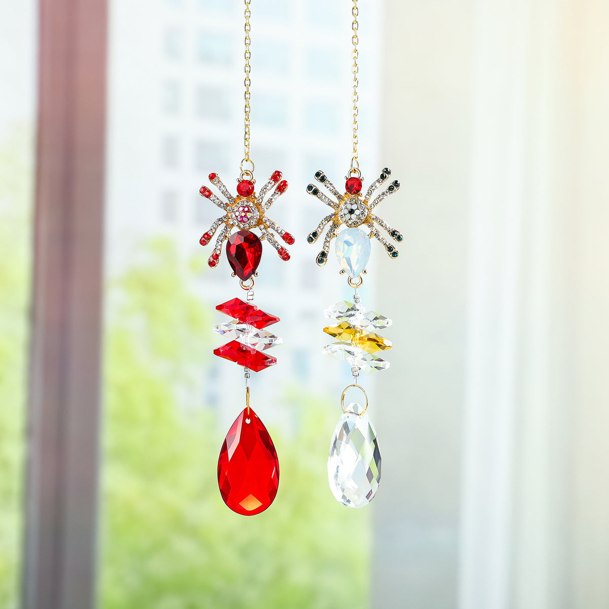 Halloween Spider Crystal Bead Hanging Sun Catcher 6H7HLS191