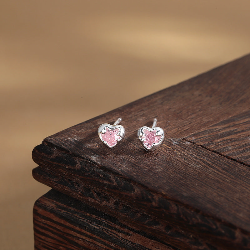 Heart Stud Earrings - DippedShop Wholesale - #5043