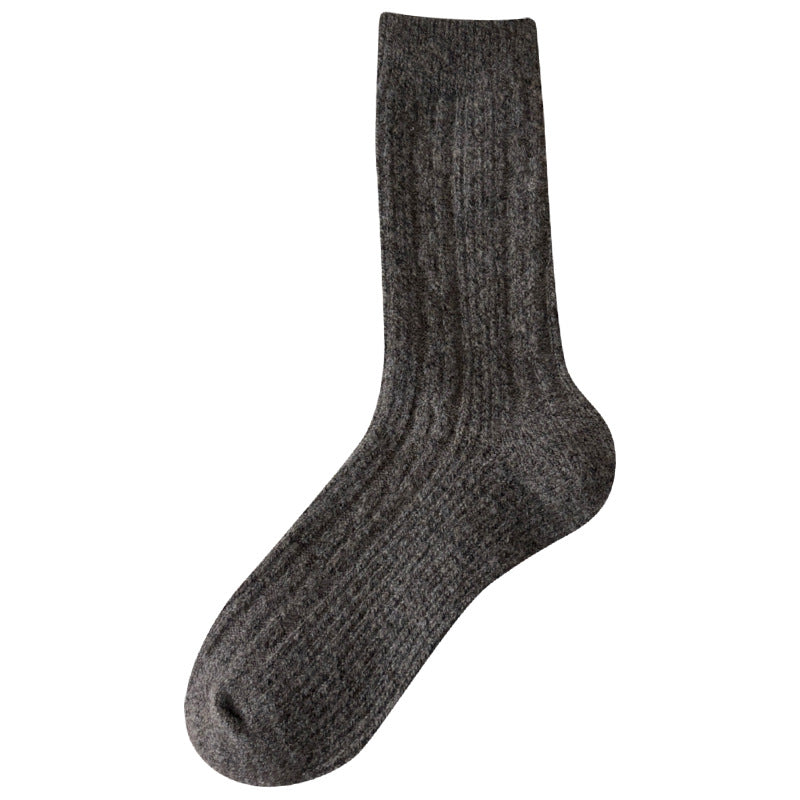Simple Cable Knit Wool Blend Warm Crew Socks 6W8FSO540