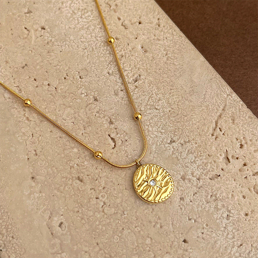 Gold Plated Pendant Necklace - DippedShop Wholesale - #9715