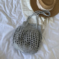 Stylish Solid Color Hollow Handmade Underarm Bag 8CW6BBG527L